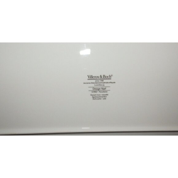 Villeroy & Boch Naif Village Scene 13.5" x 6" Rectangular Sandwich Tray - Picture 4 of 5